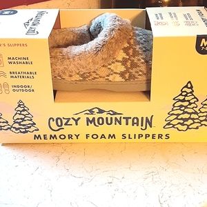 Cozy Mountain Memory Foam Women's  Slippers M - Size 7-8